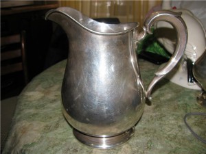 Кофейник и кувшин серебро