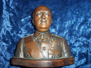 Бюст Каудильо,Франсиско Франко.Генералиссимус,диктатор