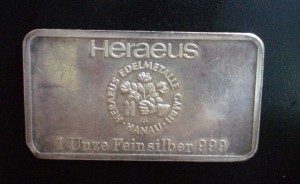 1 унция серебра