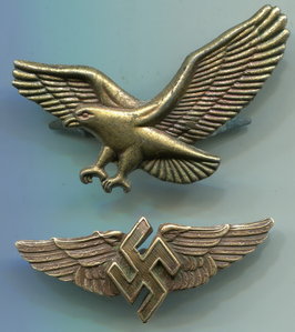 Крест с крыльями и орел
