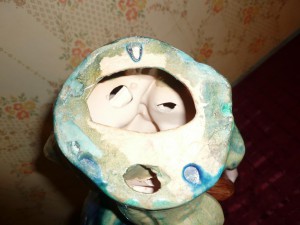 рыба гжель, майолика.