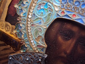 икона Николай Чудотворец серебро 84 эмали!