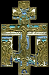 Распятие 4 цвета эмали.