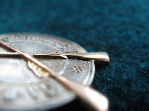 Жетон за призовую стрельбу.Серебро.Золото.