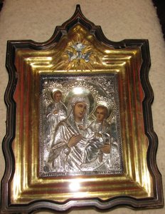 Тихвинская Богоматерь св.Пантелеймоном 84" Братья Макаровы