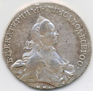 Рубль 1764 ммд.