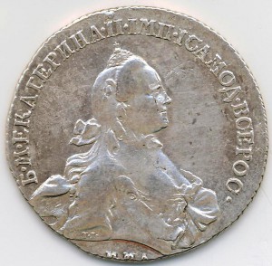 Рубль 1764 ммд.