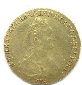 10 рублей 1781 год.