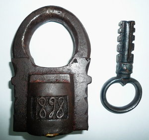 Кованый замок.1898 год.