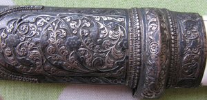 Кинжал КАВКАЗ СЕРЕБРО,КОСТЬ