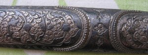 Кинжал КАВКАЗ СЕРЕБРО,КОСТЬ