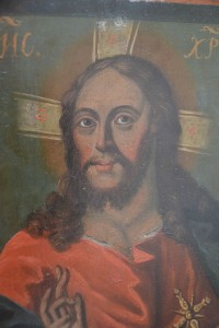 Спас Вседержитель. сереб.оклад 1822 г.