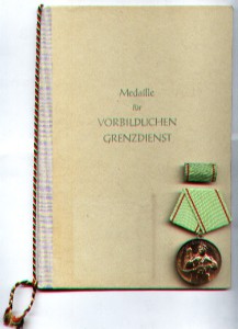 ГДР - Отличный Пограничник на документе 1967г