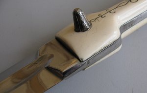 Кинжал КАВКАЗ СЕРЕБРО,КОСТЬ