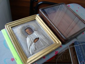 Икона "Серафим Саровский" (26х22).