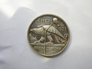 Настольная медаль Фрайкоравцам , серебро 990 пр.