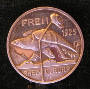 Настольная медаль Фрайкоравцам , серебро 990 пр.