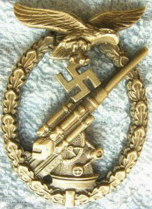 Знак Зенитной артиллерии Luft C.E. Juncker SW. Вес 39.8 г.