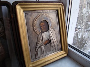 Икона "Серафим Саровский" (26х22).