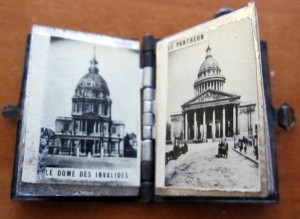 Мини книга 2 x 2,5 см Фототипии "старый Париж"