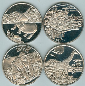 Сьерра Лионе. Набор монет "Животный мир" 2005 г.