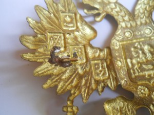 Киверный герб позолота.