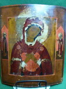 Икона "Семистрельная", ковчег.