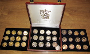 Красивая подборка (коллекция) СЕРЕБРЯНЫХ монет