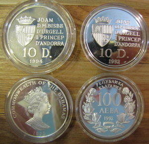 Красивая подборка (коллекция) СЕРЕБРЯНЫХ монет