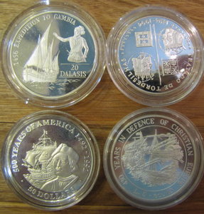 Красивая подборка (коллекция) СЕРЕБРЯНЫХ монет