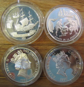 Красивая подборка (коллекция) СЕРЕБРЯНЫХ монет