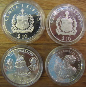 Красивая подборка (коллекция) СЕРЕБРЯНЫХ монет