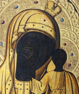 Икона Табынская БМ 1790 г. Серебряный оклад