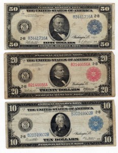 Американские доллары 1913г.