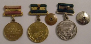 Три медали ВСВХ - ВДНХ