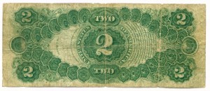 2 ДОЛЛАРА США 1917г.