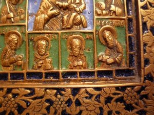Смоленская икона Пресвятой Богородицы, 5 эмалей
