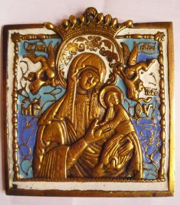 Богоматерь Страстная, 4 эмали