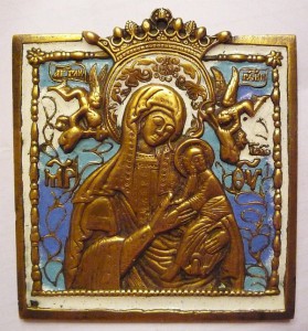 Богоматерь Страстная, 4 эмали