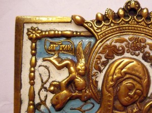 Богоматерь Страстная, 4 эмали