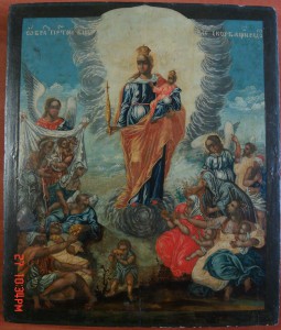 Икона Всех скорбящих радость. Серебро 84 пр.