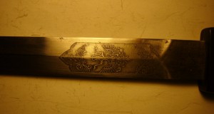 Клинок с травлением от кортика Николай 2