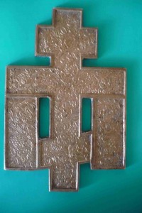 Крест киотный.5 эмалей.