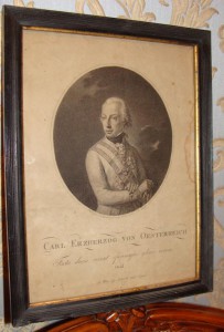 Гравюра Carl Erzherzog von Oesterreich 1799