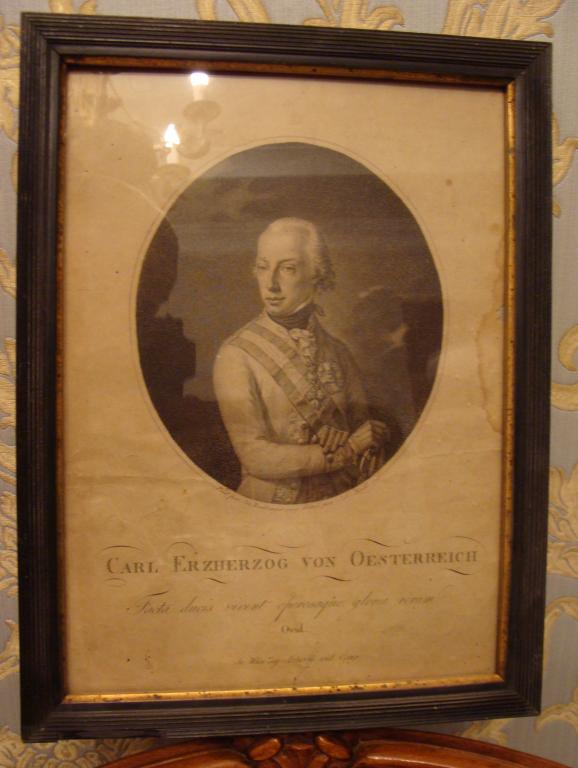 Гравюра Carl Erzherzog von Oesterreich 1799