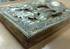 ИВЕРСКАЯ подписная Е.АНДРЕЕВЪ 1889 годъ!Серебро 84