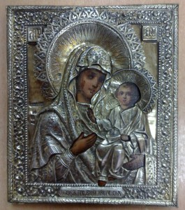 ИВЕРСКАЯ подписная Е.АНДРЕЕВЪ 1889 годъ!Серебро 84