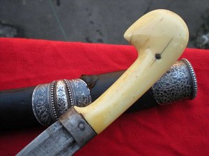 шашка казачья в серебре