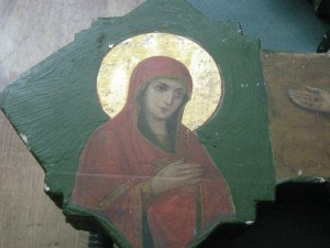 Крест большой,золото,живопись