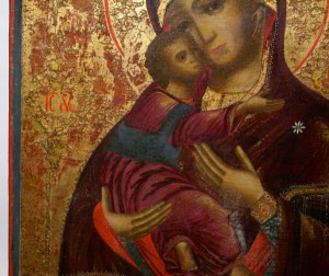 Икона Владимирская Матерь Божья 37х45